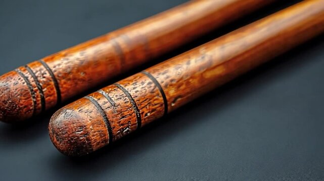 Close-up Photography of Wooden Nunchaku
