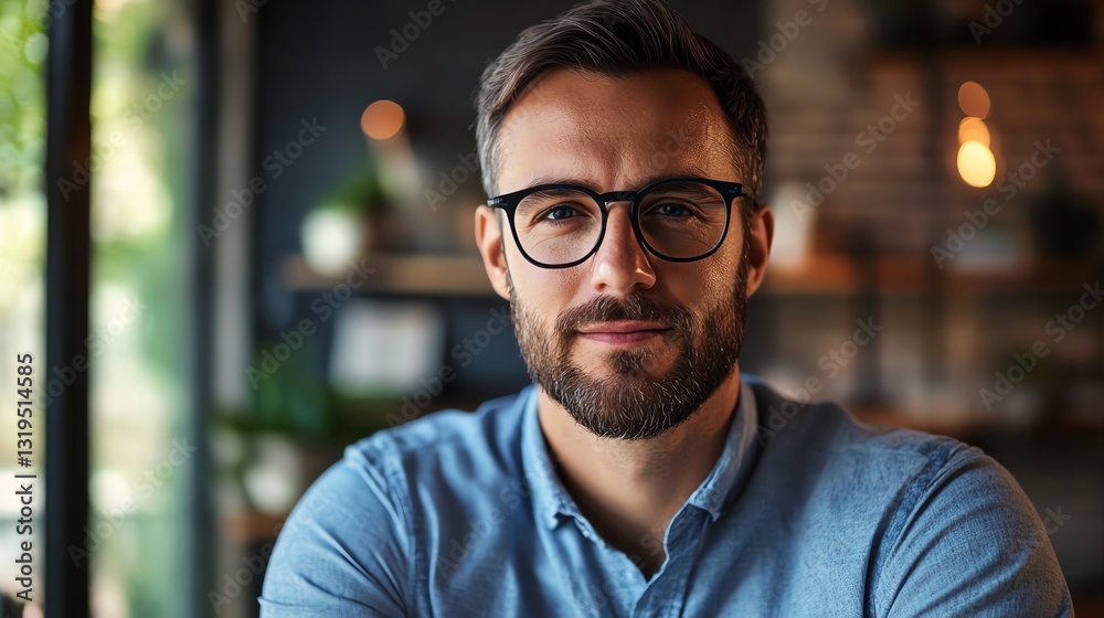 Aufkleber a marketing manager personalizes customer experiences using crm tools his focused face showing preci