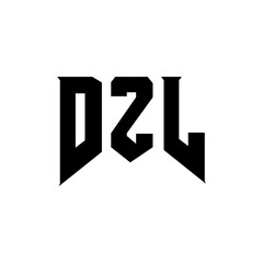 DZL letter logo design for technology company. DZL logo design black and white color combination. DZL logo, DZL vector, DZL design, DZL icon, DZL alphabet. DZL typography logo design.