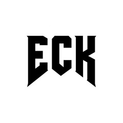 ECK letter logo design for technology company. ECK logo design black and white color combination. ECK logo, ECK vector, ECK design, ECK icon, ECK alphabet. ECK typography logo design.