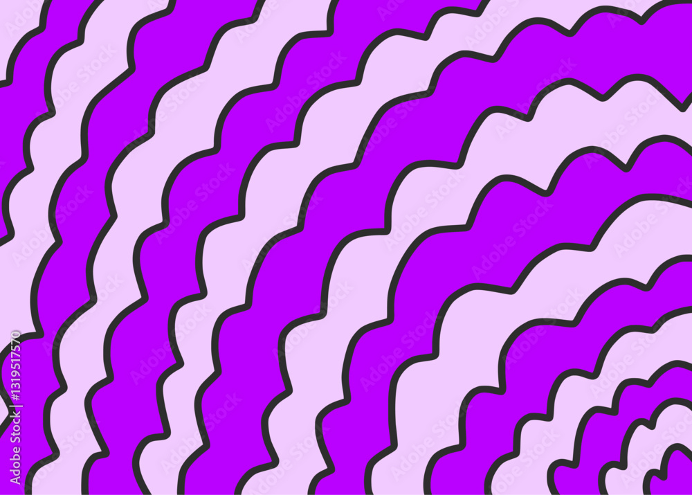 Poster abstract background with gradient colorful curly lines pattern