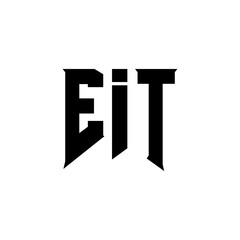 EIT letter logo design for technology company. EIT logo design black and white color combination. EIT logo, EIT vector, EIT design, EIT icon, EIT alphabet. EIT typography logo design.