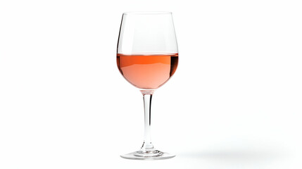 A beautifully styled glass of rose wine with a subtle pink hue, perfect for occasions and celebrations.