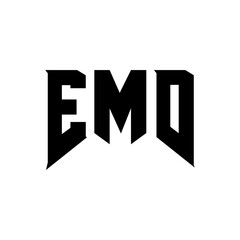 EMD letter logo design for technology company. EMD logo design black and white color combination. EMD logo, EMD vector, EMD design, EMD icon, EMD alphabet. EMD typography logo design.