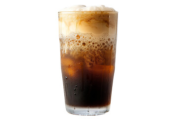 Energizing Nitro Cold Brew with a Velvety Finish Isolated on Transparent Background