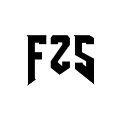 FZS letter logo design for technology company. FZS logo design black and white color combination. FZS logo, FZS vector, FZS design, FZS icon, FZS alphabet. FZS typography logo design.