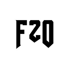 Fototapeta premium FZO letter logo design for technology company. FZO logo design black and white color combination. FZO logo, FZO vector, FZO design, FZO icon, FZO alphabet. FZO typography logo design.