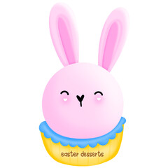 Fototapeta premium Easter Deasserts Clipart