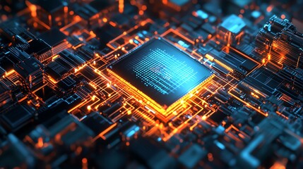 Engineers are testing microchip resistance to electromagnetic interference.