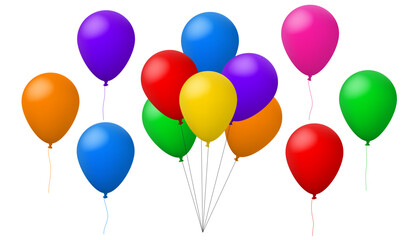 Bunch of colourful party Baloons 