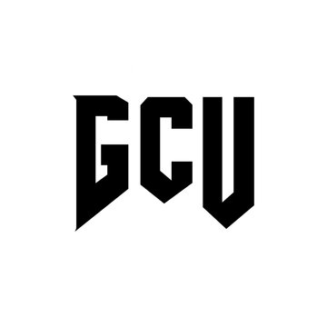 GCU letter logo design for technology company. GCU logo design black and white color combination. GCU logo, GCU vector, GCU design, GCU icon, GCU alphabet. GCU typography logo design.