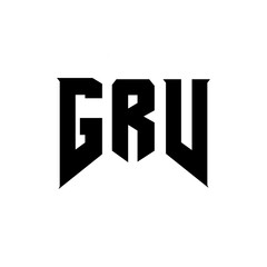 GRV letter logo design for technology company. GRV logo design black and white color combination. GRV logo, GRV vector, GRV design, GRV icon, GRV alphabet. GRV typography logo design.