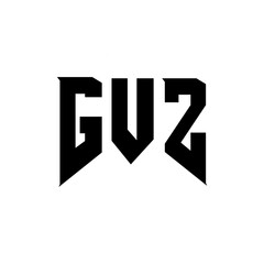 GVZ letter logo design for technology company. GVZ logo design black and white color combination. GVZ logo, GVZ vector, GVZ design, GVZ icon, GVZ alphabet. GVZ typography logo design.