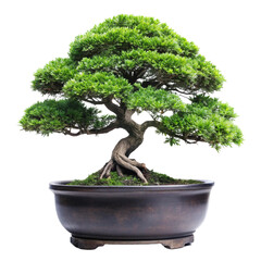 bonsai tree isolated on white