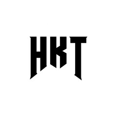 HKT letter logo design for technology company. HKT logo design black and white color combination. HKT logo, HKT vector, HKT design, HKT icon, HKT alphabet. HKT typography logo design.