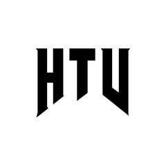 HTV letter logo design for technology company. HTV logo design black and white color combination. HTV logo, HTV vector, HTV design, HTV icon, HTV alphabet. HTV typography logo design.