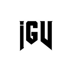 IGV letter logo design for technology company. IGV logo design black and white color combination. IGV logo, IGV vector, IGV design, IGV icon, IGV alphabet. IGV typography logo design.