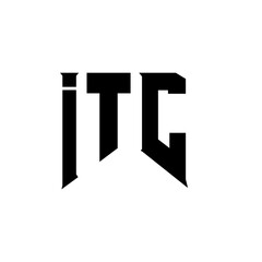 ITC letter logo design for technology company. ITC logo design black and white color combination. ITC logo, ITC vector, ITC design, ITC icon, ITC alphabet. ITC typography logo design.