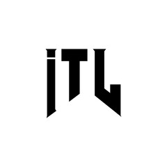 ITL letter logo design for technology company. ITL logo design black and white color combination. ITL logo, ITL vector, ITL design, ITL icon, ITL alphabet. ITL typography logo design.