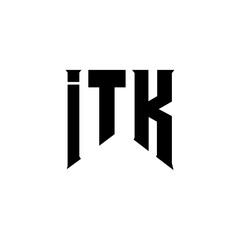 ITK letter logo design for technology company. ITK logo design black and white color combination. ITK logo, ITK vector, ITK design, ITK icon, ITK alphabet. ITK typography logo design.