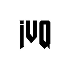 IVQ letter logo design for technology company. IVQ logo design black and white color combination. IVQ logo, IVQ vector, IVQ design, IVQ icon, IVQ alphabet. IVQ typography logo design.