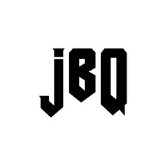JBQ letter logo design for technology company. JBQ logo design black and white color combination. JBQ logo, JBQ vector, JBQ design, JBQ icon, JBQ alphabet. JBQ typography logo design.