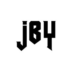 JBY letter logo design for technology company. JBY logo design black and white color combination. JBY logo, JBY vector, JBY design, JBY icon, JBY alphabet. JBY typography logo design.