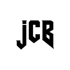 JCB letter logo design for technology company. JCB logo design black and white color combination. JCB logo, JCB vector, JCB design, JCB icon, JCB alphabet. JCB typography logo design.
