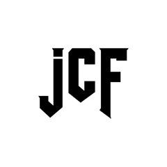 JCF letter logo design for technology company. JCF logo design black and white color combination. JCF logo, JCF vector, JCF design, JCF icon, JCF alphabet. JCF typography logo design.