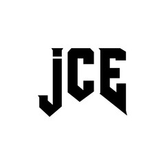JCE letter logo design for technology company. JCE logo design black and white color combination. JCE logo, JCE vector, JCE design, JCE icon, JCE alphabet. JCE typography logo design.