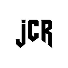 JCR letter logo design for technology company. JCR logo design black and white color combination. JCR logo, JCR vector, JCR design, JCR icon, JCR alphabet. JCR typography logo design.