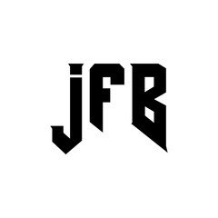 JFB letter logo design for technology company. JFB logo design black and white color combination. JFB logo, JFB vector, JFB design, JFB icon, JFB alphabet. JFB typography logo design.