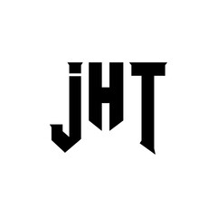 JHT letter logo design for technology company. JHT logo design black and white color combination. JHT logo, JHT vector, JHT design, JHT icon, JHT alphabet. JHT typography logo design.