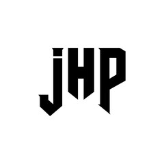 JHP letter logo design for technology company. JHP logo design black and white color combination. JHP logo, JHP vector, JHP design, JHP icon, JHP alphabet. JHP typography logo design.