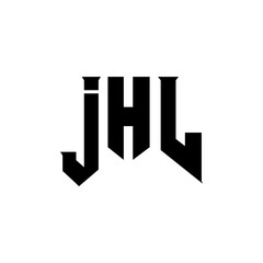 JHL letter logo design for technology company. JHL logo design black and white color combination. JHL logo, JHL vector, JHL design, JHL icon, JHL alphabet. JHL typography logo design.
