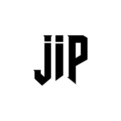 JIP letter logo design for technology company. JIP logo design black and white color combination. JIP logo, JIP vector, JIP design, JIP icon, JIP alphabet. JIP typography logo design.