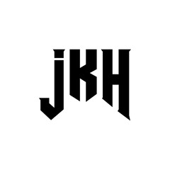 JKH letter logo design for technology company. JKH logo design black and white color combination. JKH logo, JKH vector, JKH design, JKH icon, JKH alphabet. JKH typography logo design.