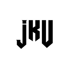 JKU letter logo design for technology company. JKU logo design black and white color combination. JKU logo, JKU vector, JKU design, JKU icon, JKU alphabet. JKU typography logo design.