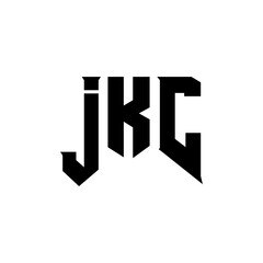 JKC letter logo design for technology company. JKC logo design black and white color combination. JKC logo, JKC vector, JKC design, JKC icon, JKC alphabet. JKC typography logo design.