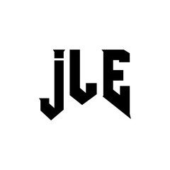 JLE letter logo design for technology company. JLE logo design black and white color combination. JLE logo, JLE vector, JLE design, JLE icon, JLE alphabet. JLE typography logo design.