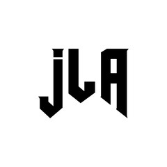 JLA letter logo design for technology company. JLA logo design black and white color combination. JLA logo, JLA vector, JLA design, JLA icon, JLA alphabet. JLA typography logo design.