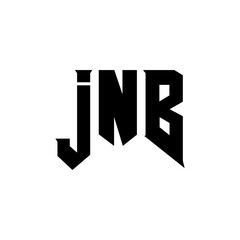 JNB letter logo design for technology company. JNB logo design black and white color combination. JNB logo, JNB vector, JNB design, JNB icon, JNB alphabet. JNB typography logo design.