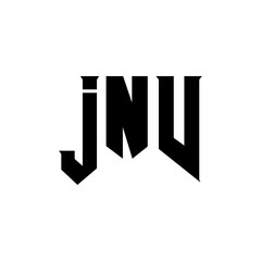 JNV letter logo design for technology company. JNV logo design black and white color combination. JNV logo, JNV vector, JNV design, JNV icon, JNV alphabet. JNV typography logo design.