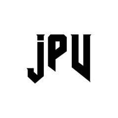 JPV letter logo design for technology company. JPV logo design black and white color combination. JPV logo, JPV vector, JPV design, JPV icon, JPV alphabet. JPV typography logo design.