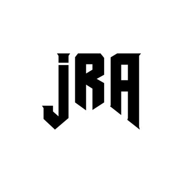 JRA letter logo design for technology company. JRA logo design black and white color combination. JRA logo, JRA vector, JRA design, JRA icon, JRA alphabet. JRA typography logo design.
