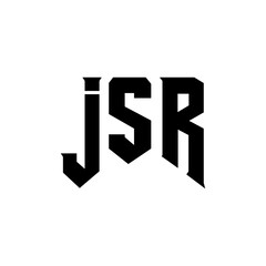 JSR letter logo design for technology company. JSR logo design black and white color combination. JSR logo, JSR vector, JSR design, JSR icon, JSR alphabet. JSR typography logo design.
