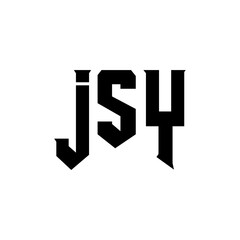 JSY letter logo design for technology company. JSY logo design black and white color combination. JSY logo, JSY vector, JSY design, JSY icon, JSY alphabet. JSY typography logo design.