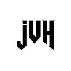 JVH letter logo design for technology company. JVH logo design black and white color combination. JVH logo, JVH vector, JVH design, JVH icon, JVH alphabet. JVH typography logo design.