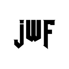 JWF letter logo design for technology company. JWF logo design black and white color combination. JWF logo, JWF vector, JWF design, JWF icon, JWF alphabet. JWF typography logo design.