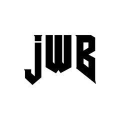 JWB letter logo design for technology company. JWB logo design black and white color combination. JWB logo, JWB vector, JWB design, JWB icon, JWB alphabet. JWB typography logo design.